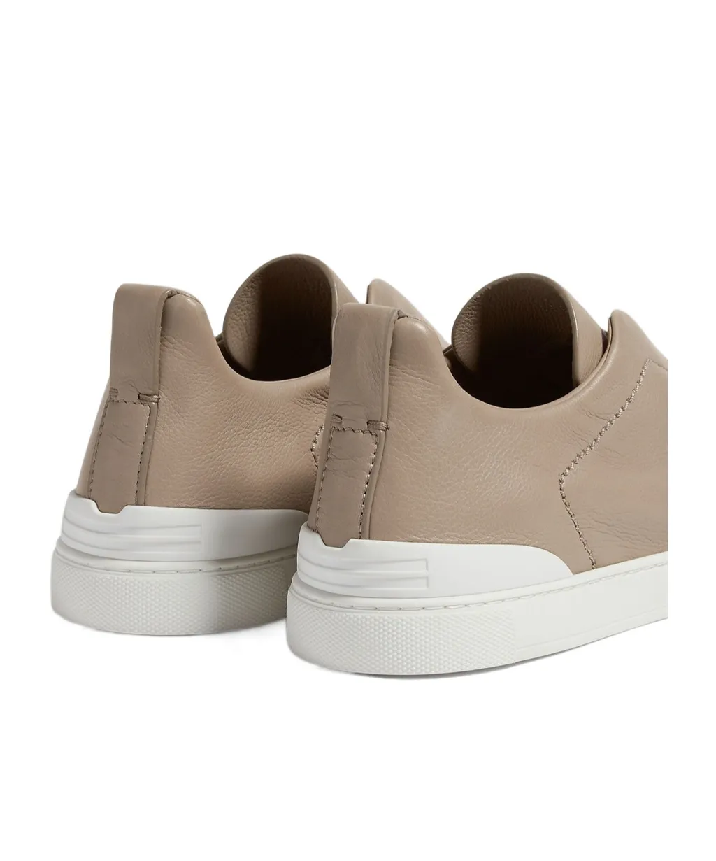 Zegna Triple Stitch Low-Top Sneakers