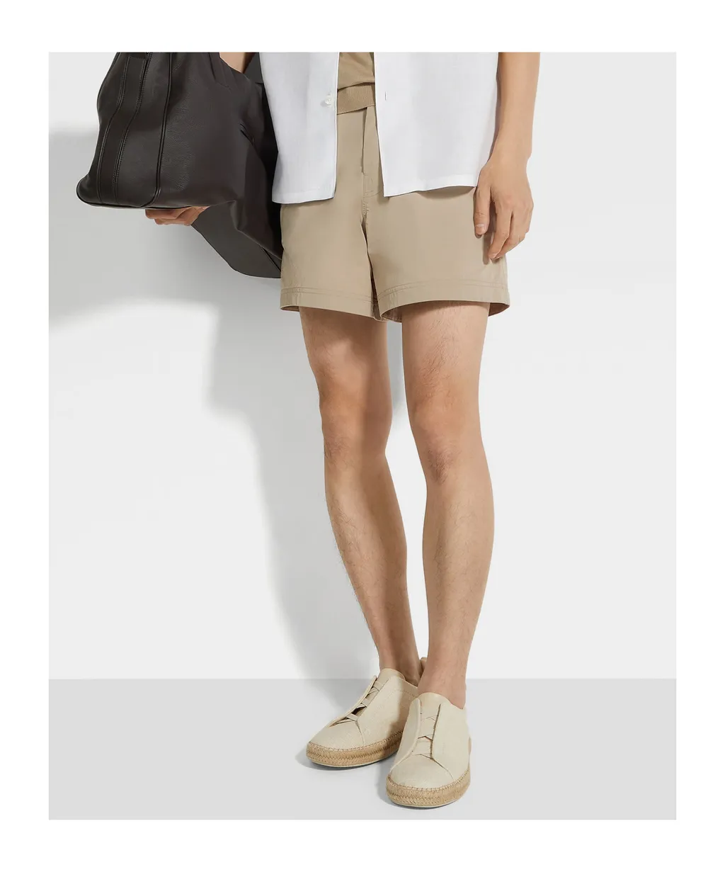 Zegna 232 Road Brand Mark Swim Trunks
