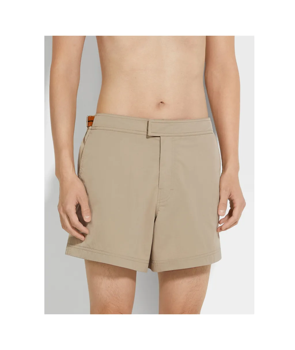 Zegna 232 Road Brand Mark Swim Trunks