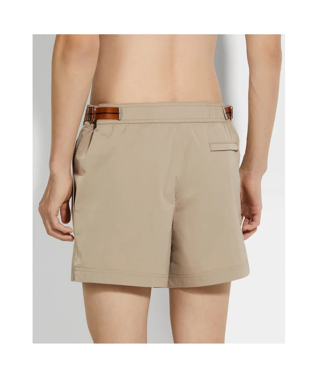 Zegna 232 Road Brand Mark Swim Trunks