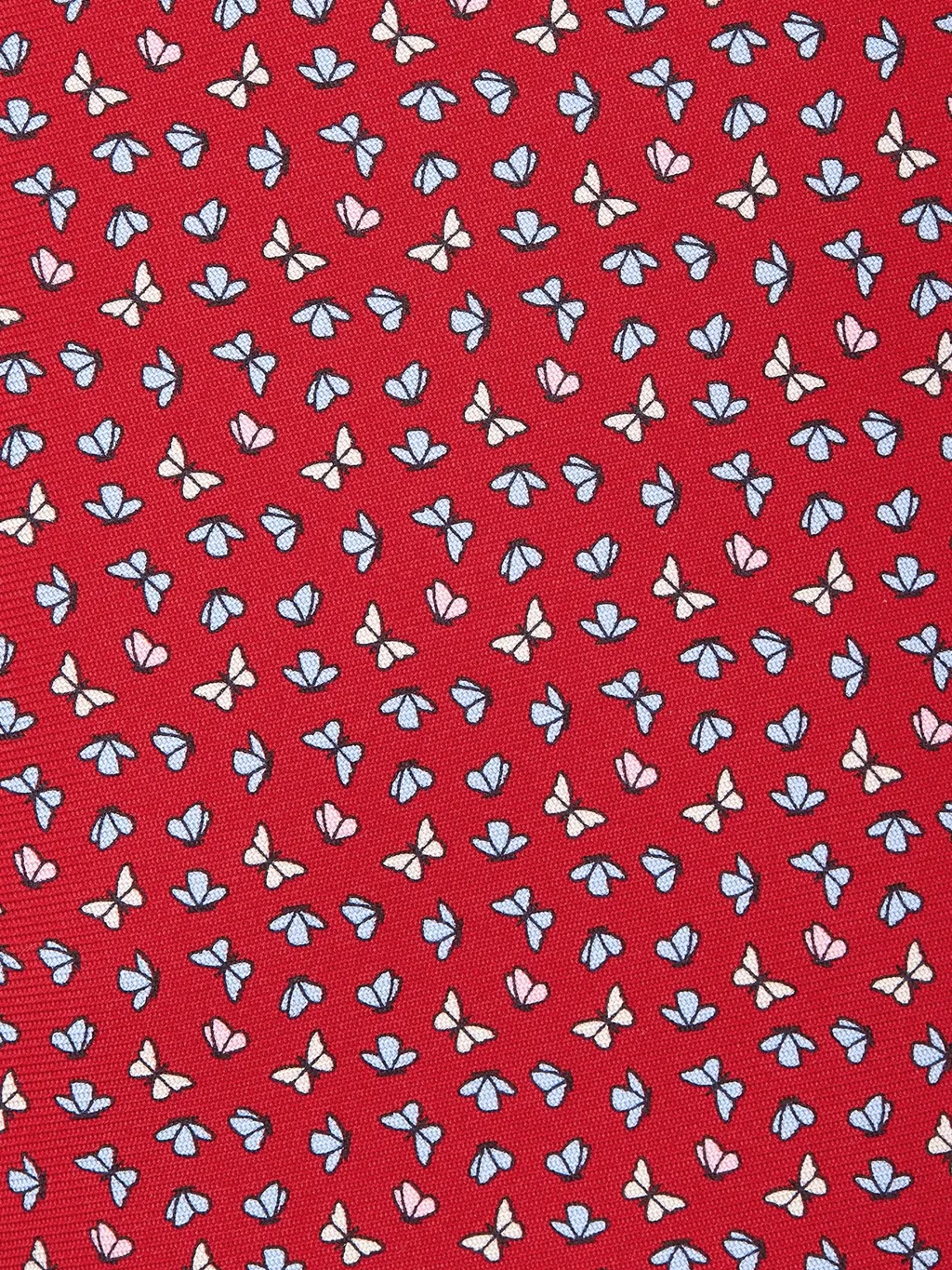 Butterfly-Print Silk Tie