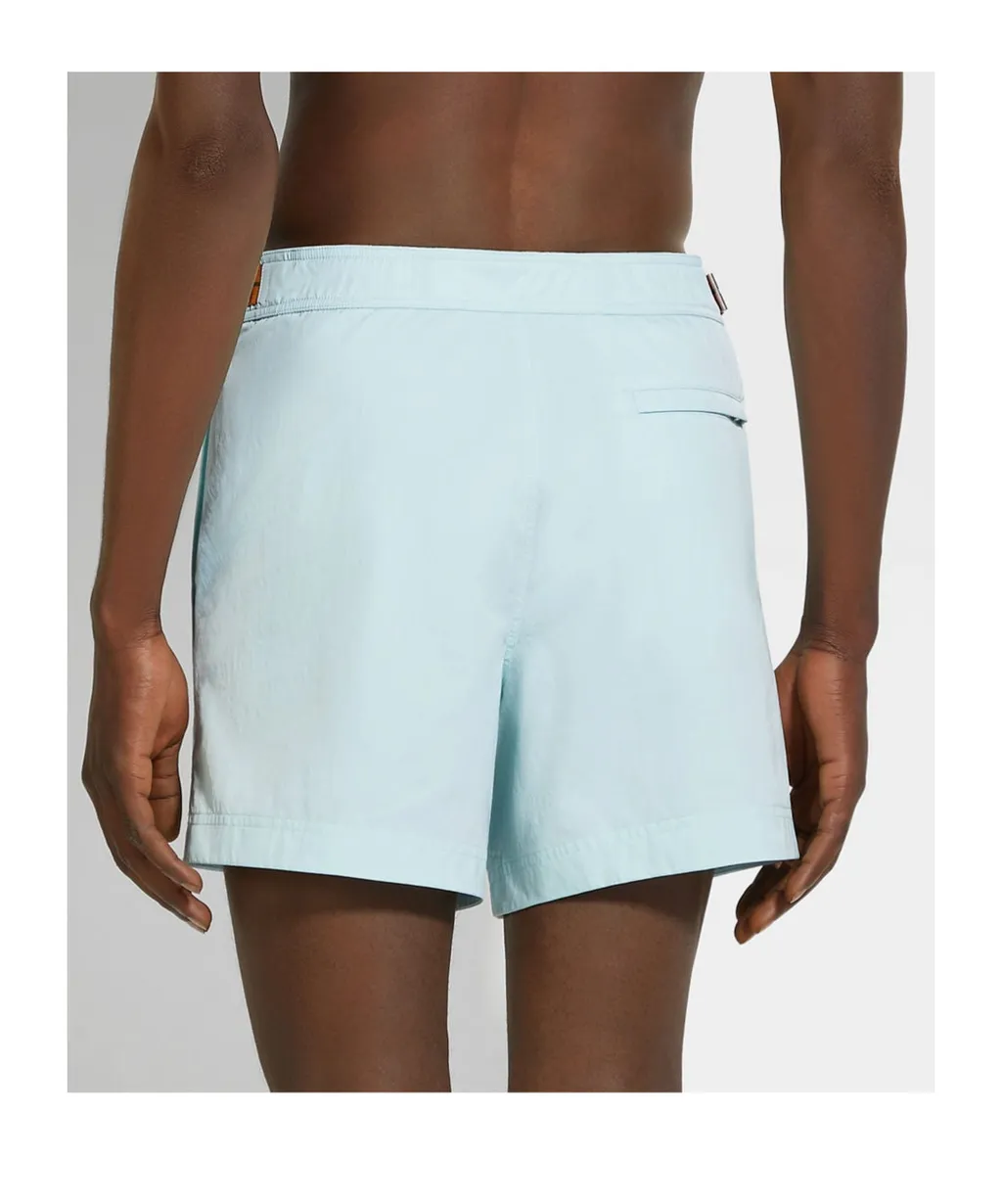 Zegna 232 Road Brand Mark Swim Trunks
