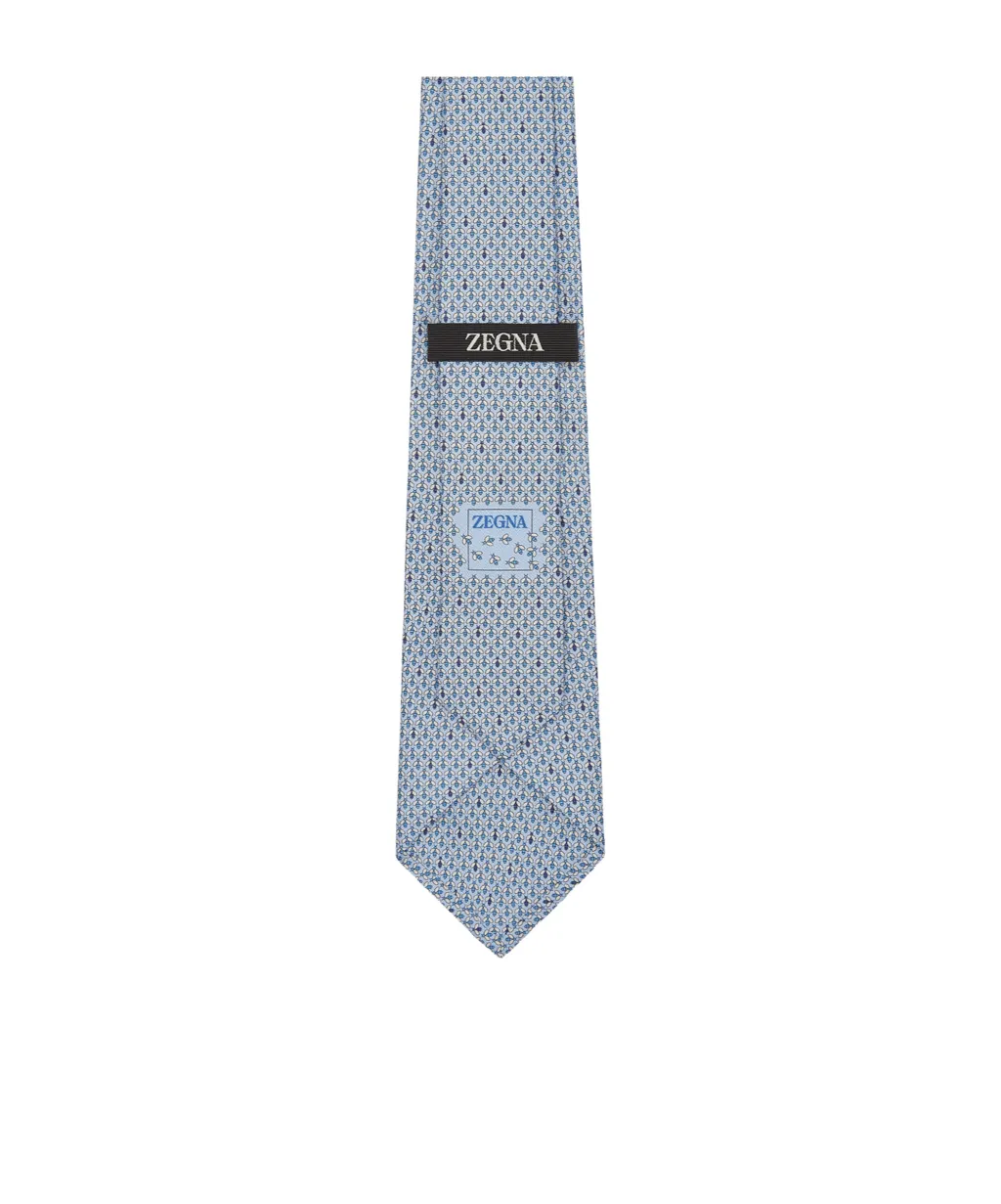 Bee-Print Silk Tie