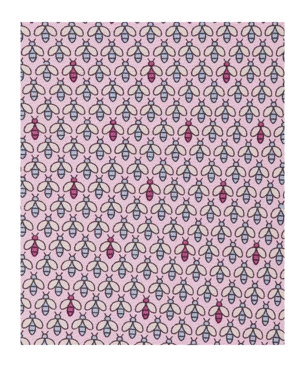 Bee-Print Silk Tie