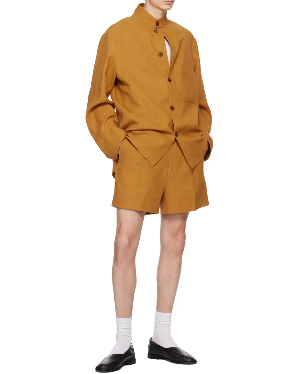 Ochre Oasi Lino Shorts