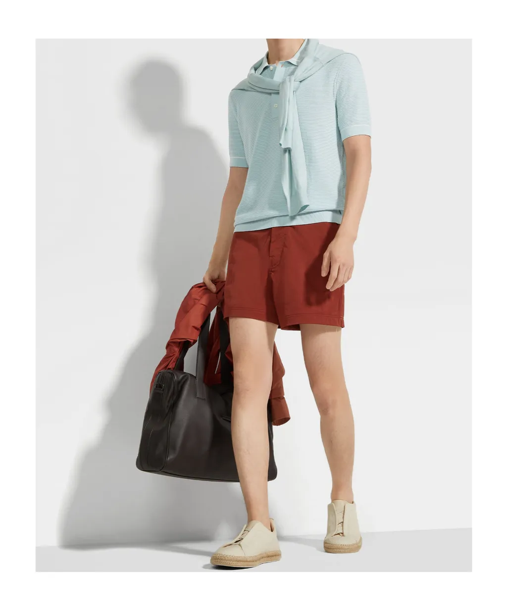 Zegna 232 Road Brand Mark Swim Trunks
