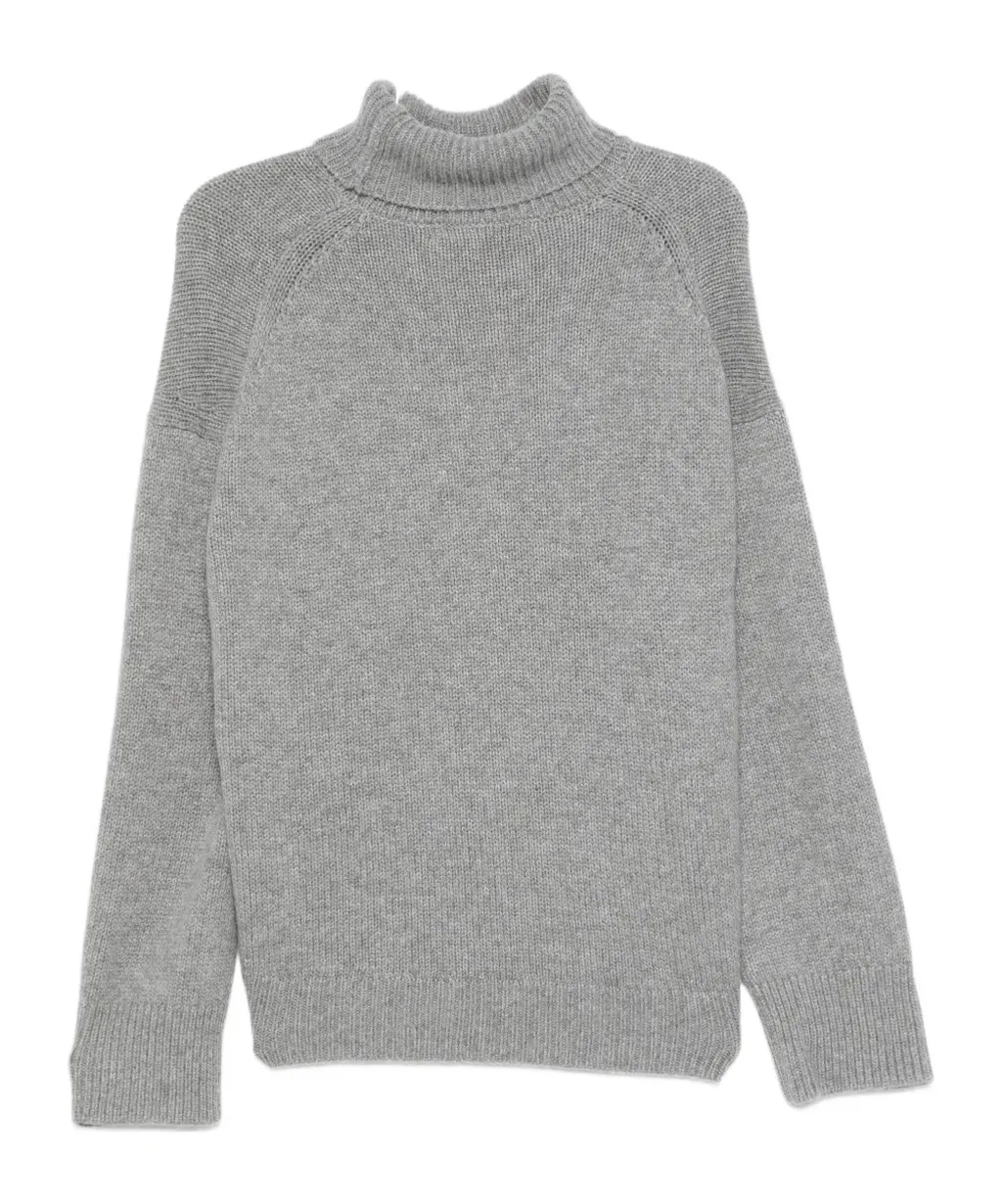 High-Necked Knitted Sweater