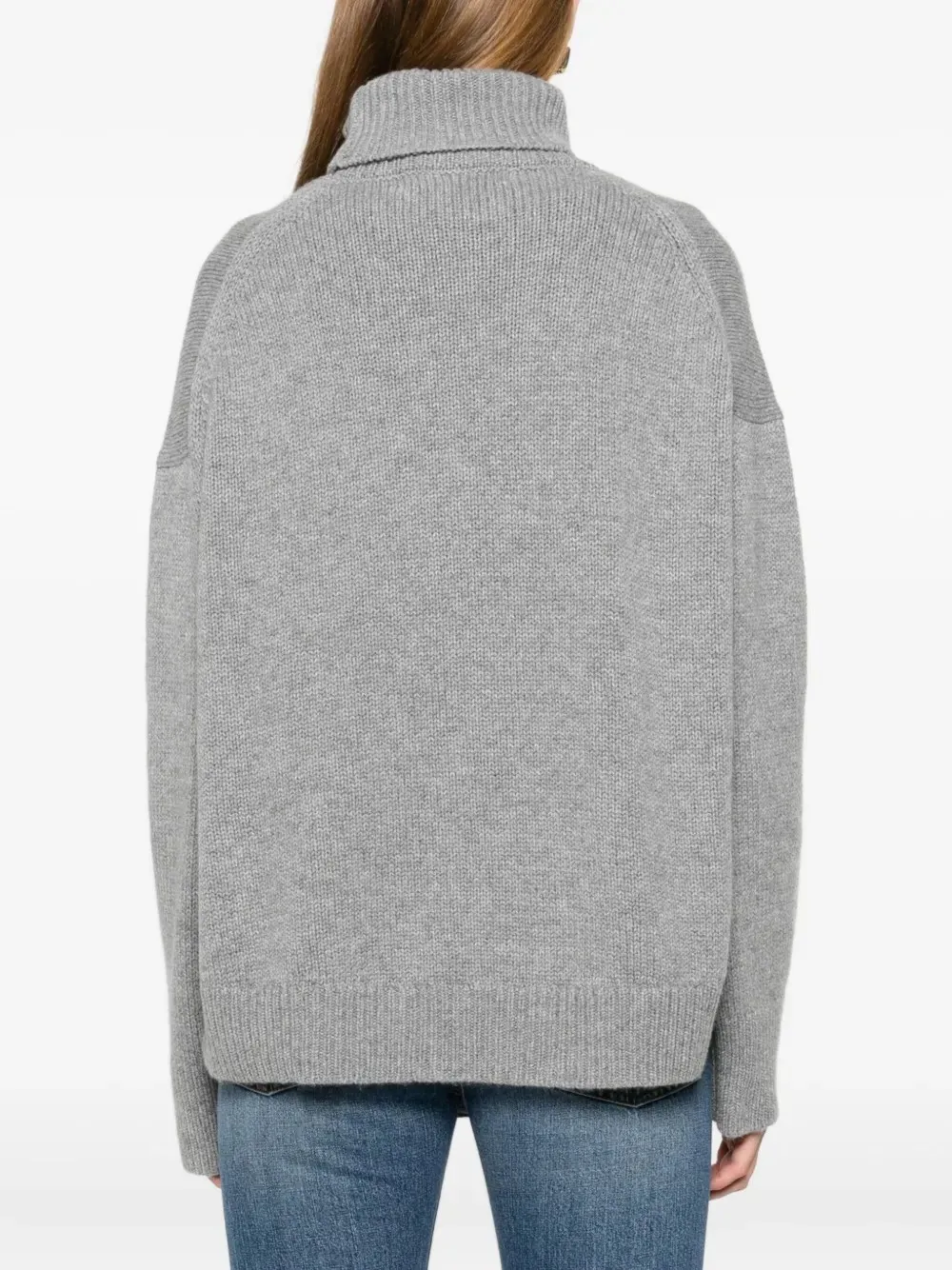 High-Necked Knitted Sweater