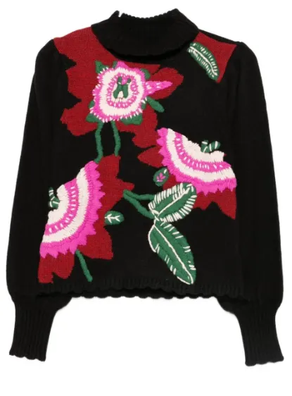 Floral Knit Sweater