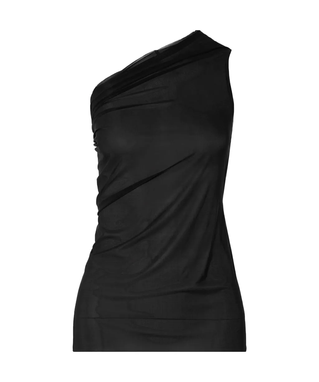 Pleated Shoulder Top