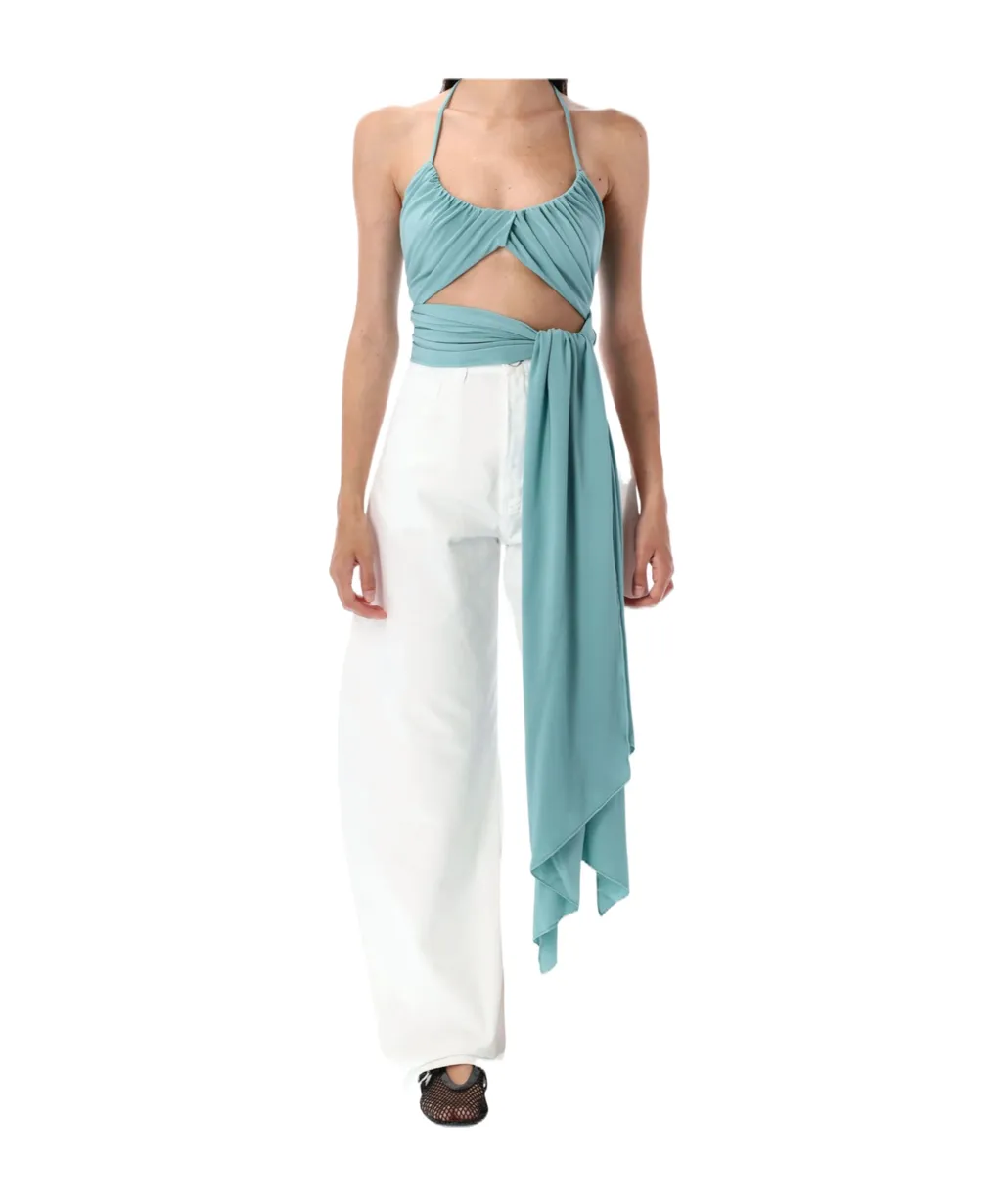 AlaÏA Cross Pleat Top