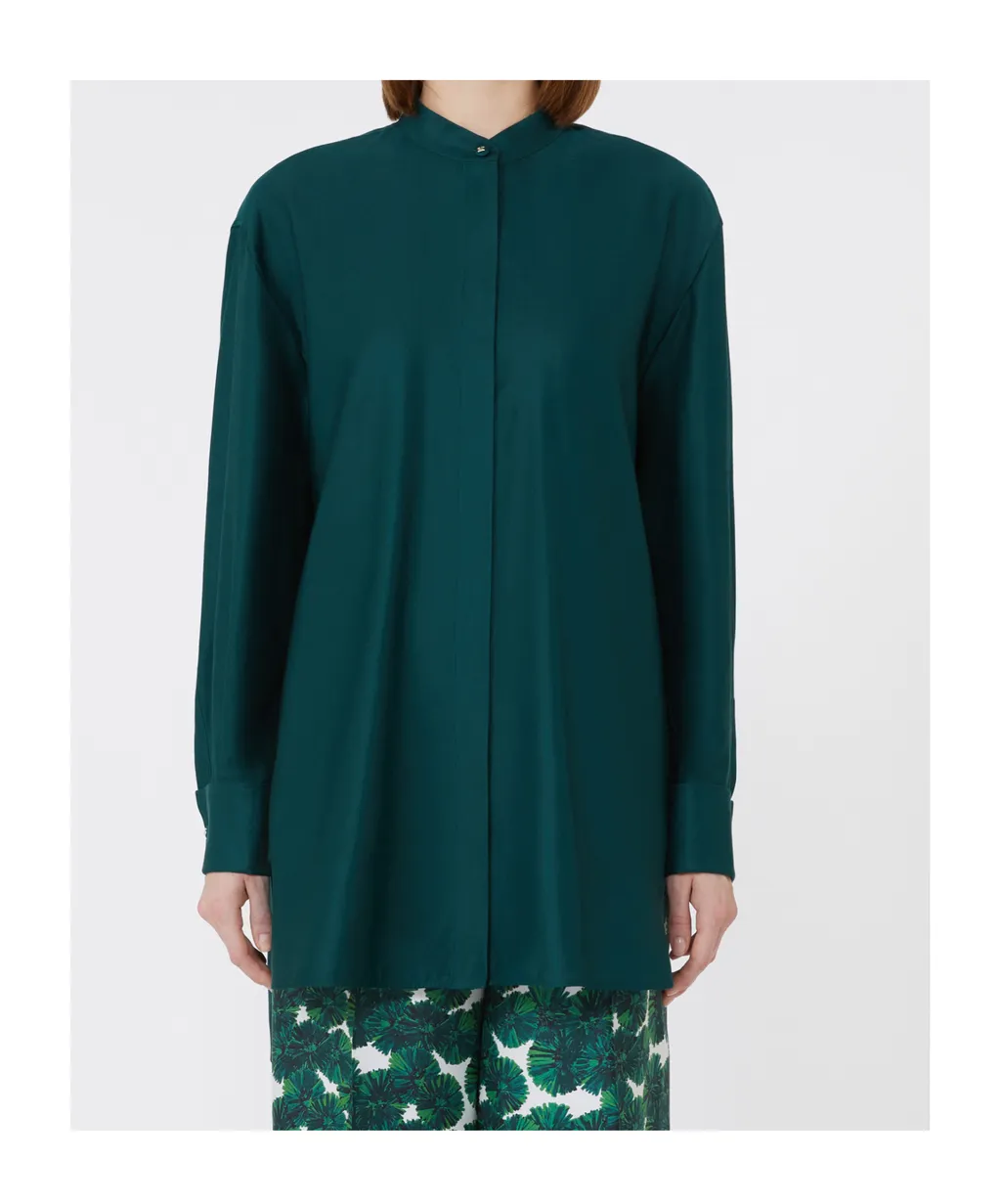 Oversized Cotton Satin Shirt