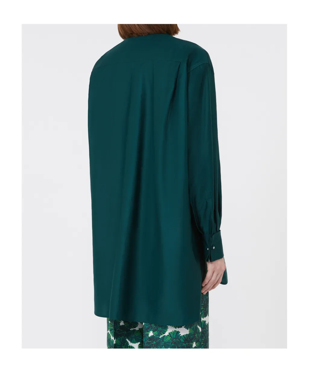 Oversized Cotton Satin Shirt