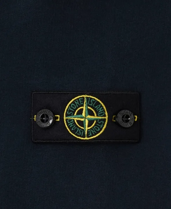 Stone Island Junior Logo Patch Half-Zip Sweatshirt