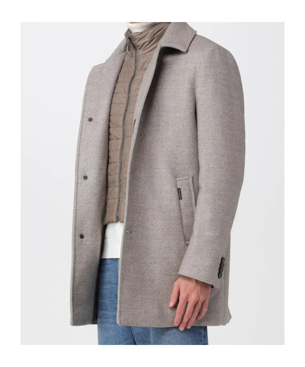 Long-Sleeved Button-Down Jacket