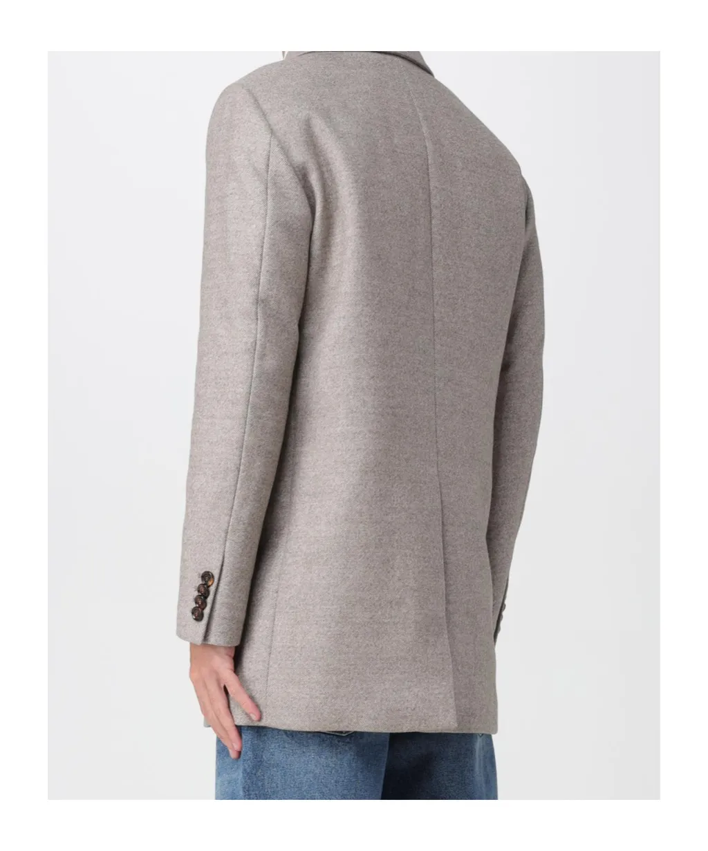 Long-Sleeved Button-Down Jacket