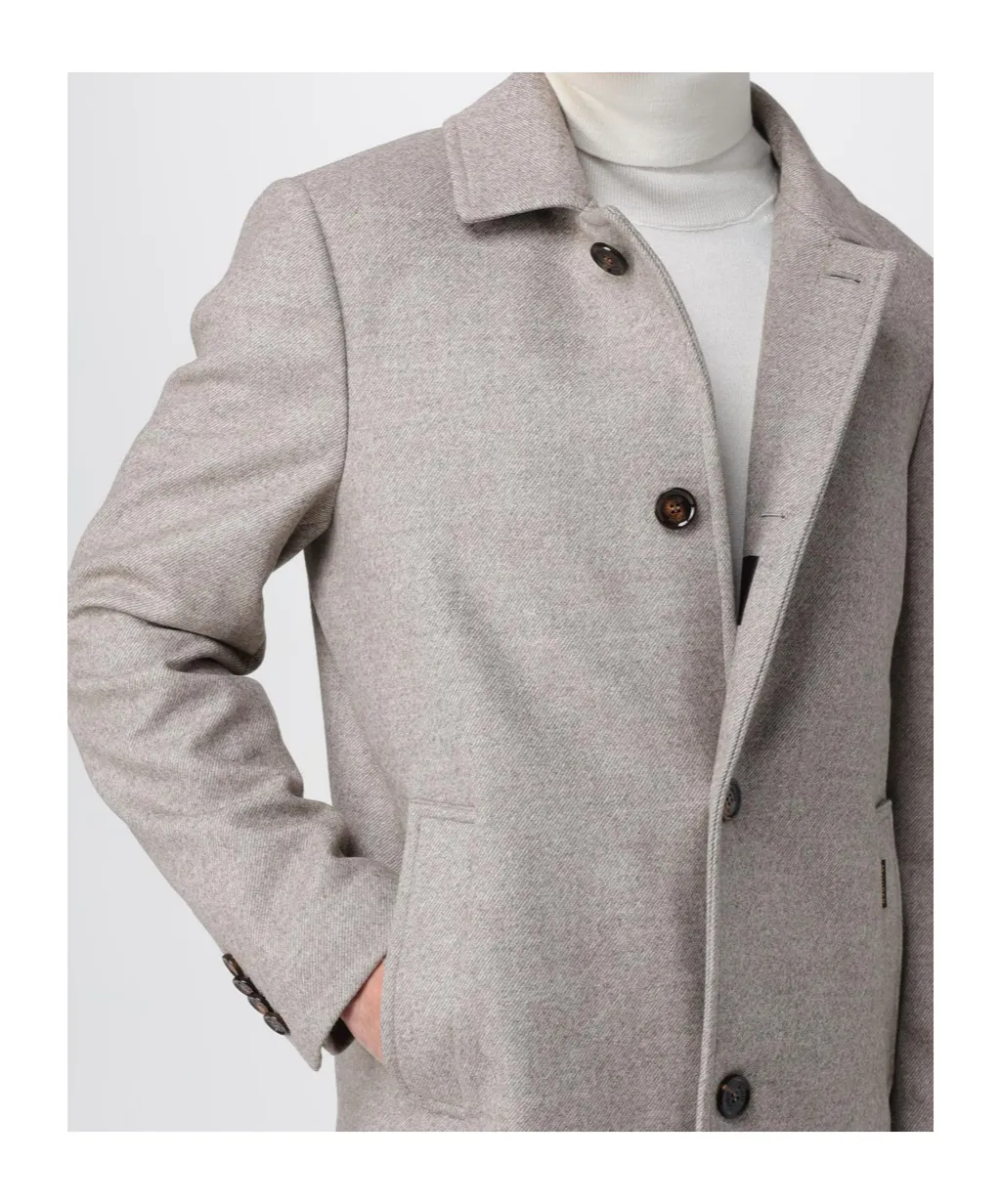 Long-Sleeved Button-Down Jacket