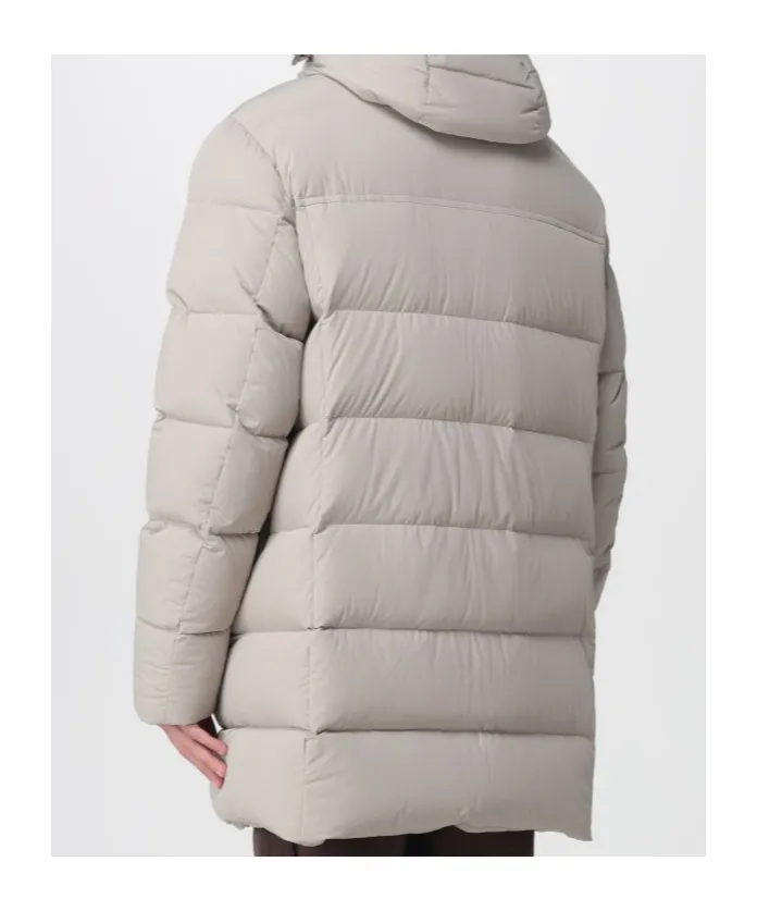 Long-Sleeved Hooded Cotton Jacket
