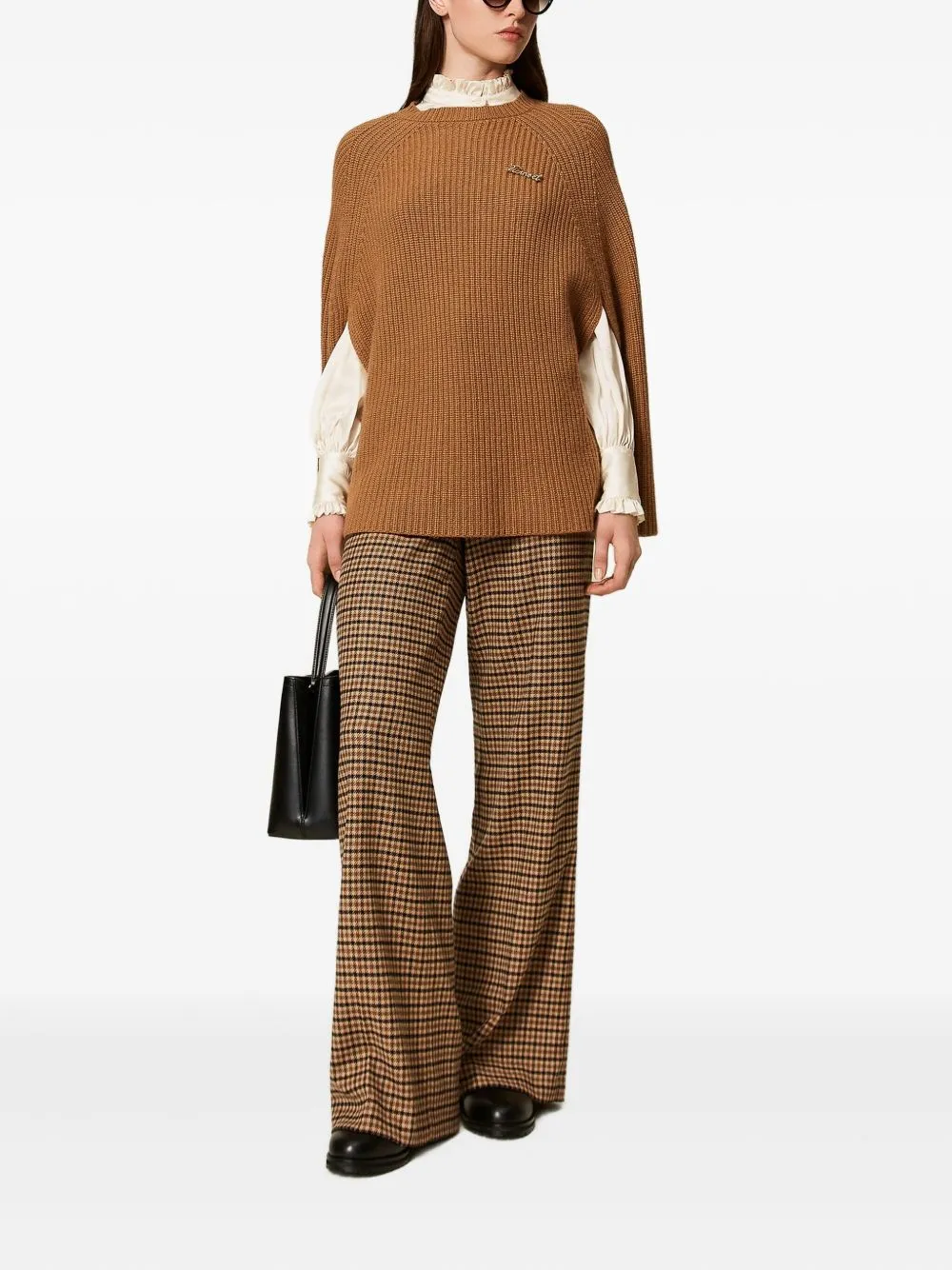 Twinset Ribbed Cape
