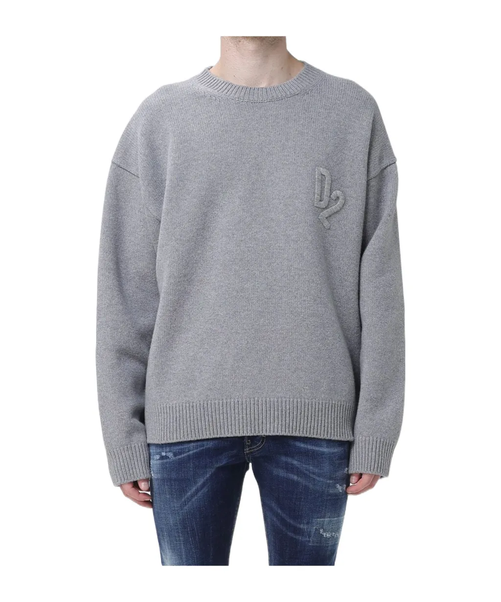 Long-Sleeved Crew Neck Sweater