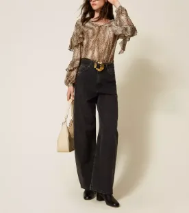 Ruffle-Detail Top