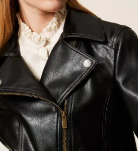 Biker Quilted-Panel Jacket
