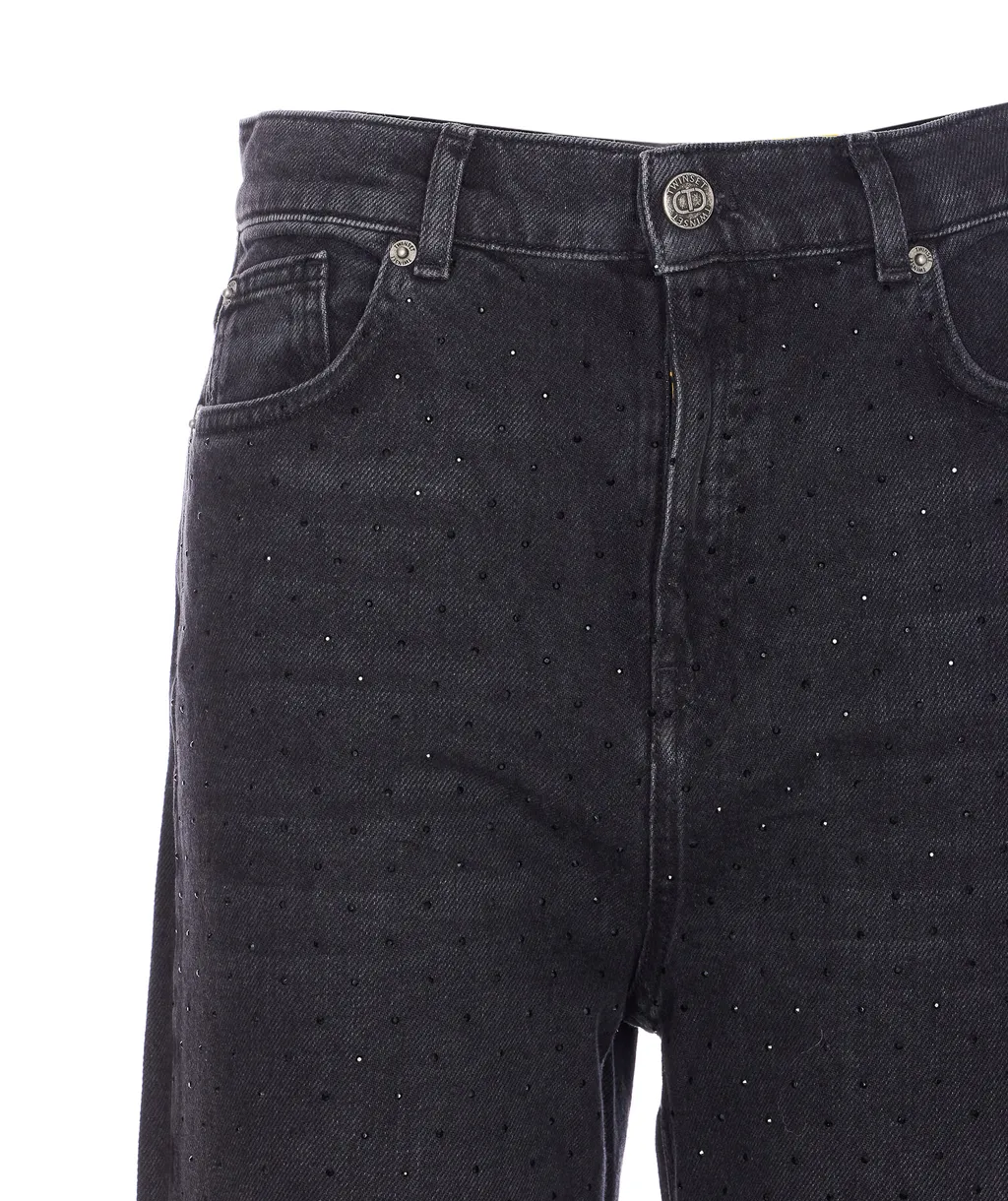 Twinset Crystal Appliqué Wide-Leg Jeans