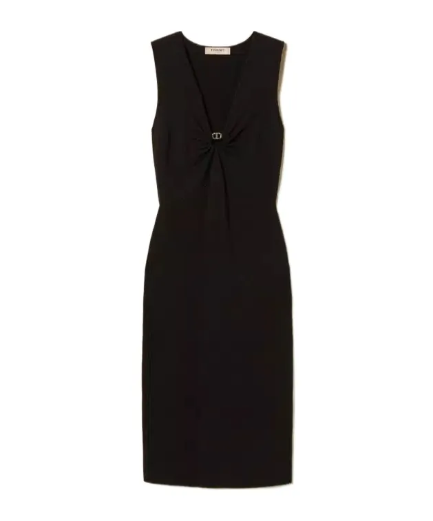 V-Neck Sleeveless Dress