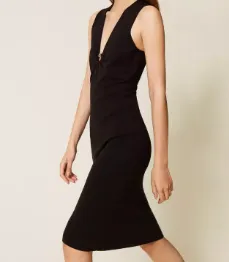 V-Neck Sleeveless Dress