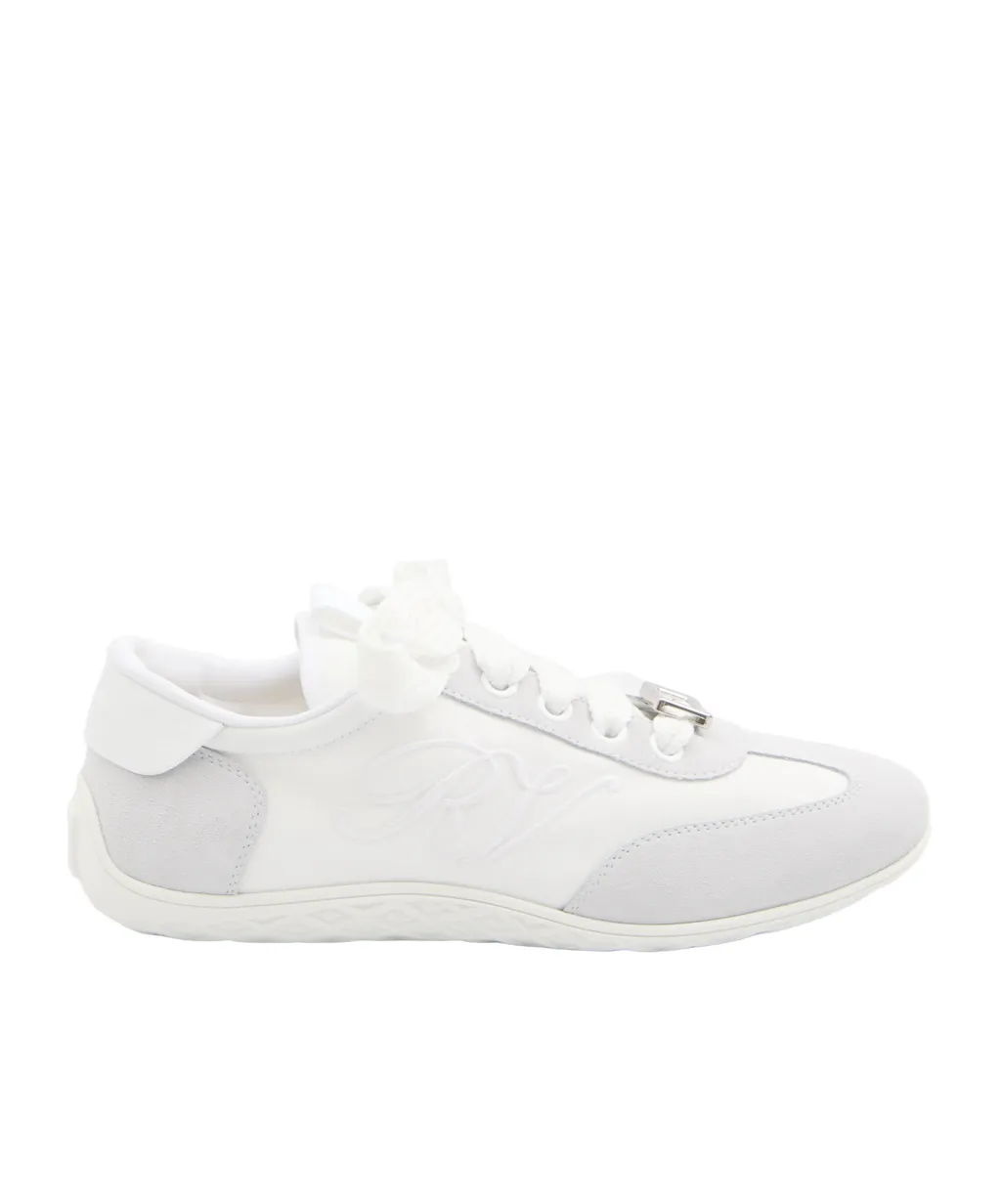 Embroidered Buckle Sneakers