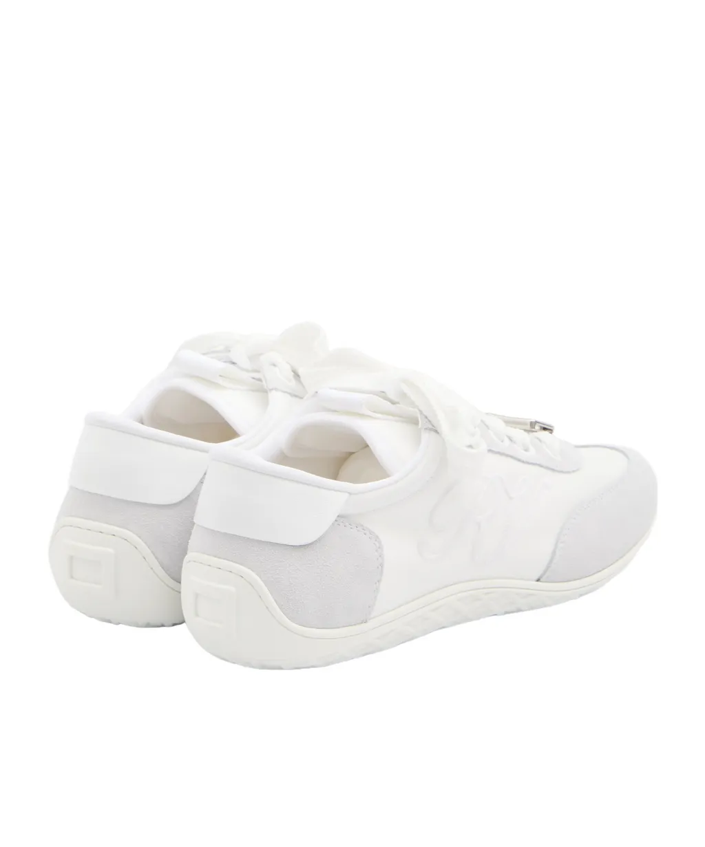 Embroidered Buckle Sneakers