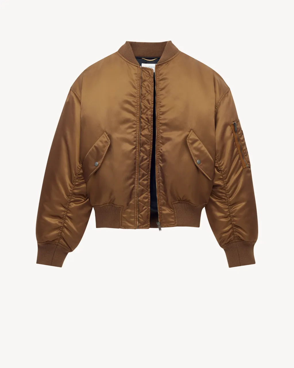 Saint Laurent Zip-Up Padded Bomber Jacket