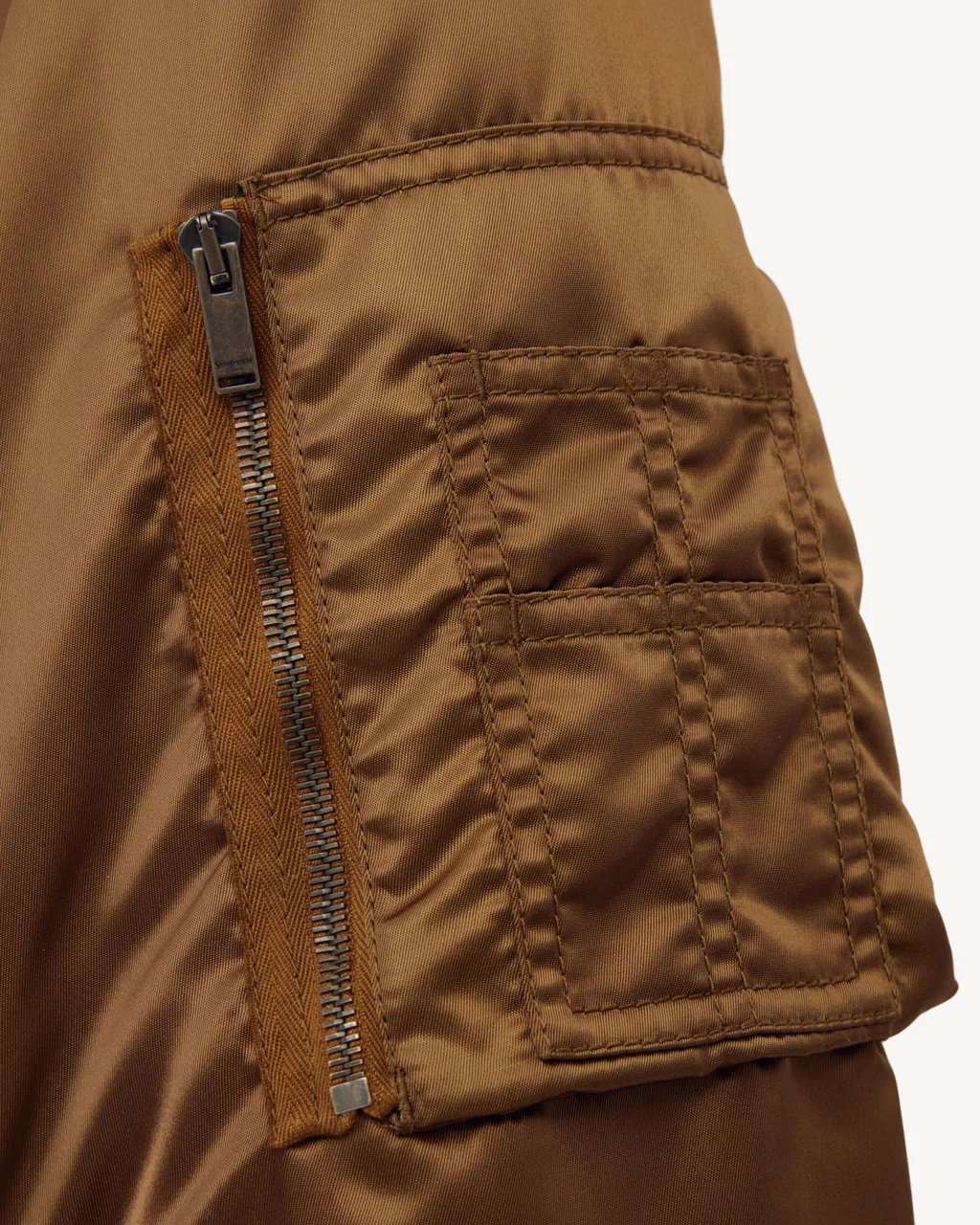 Saint Laurent Zip-Up Padded Bomber Jacket