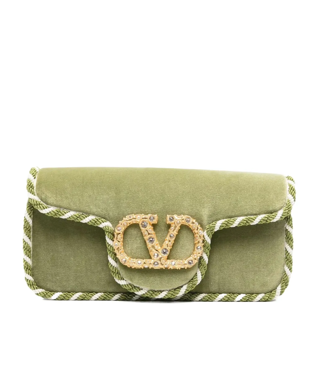 Locò Embellished-Trim Clutch Bag