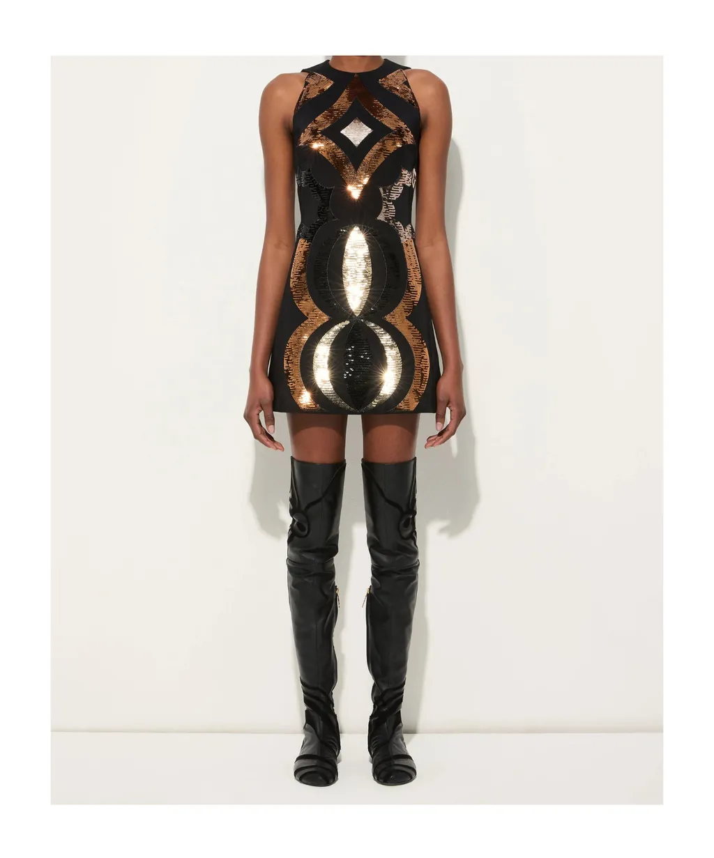 Pucci Collane Embroidered Sleeveless Dress