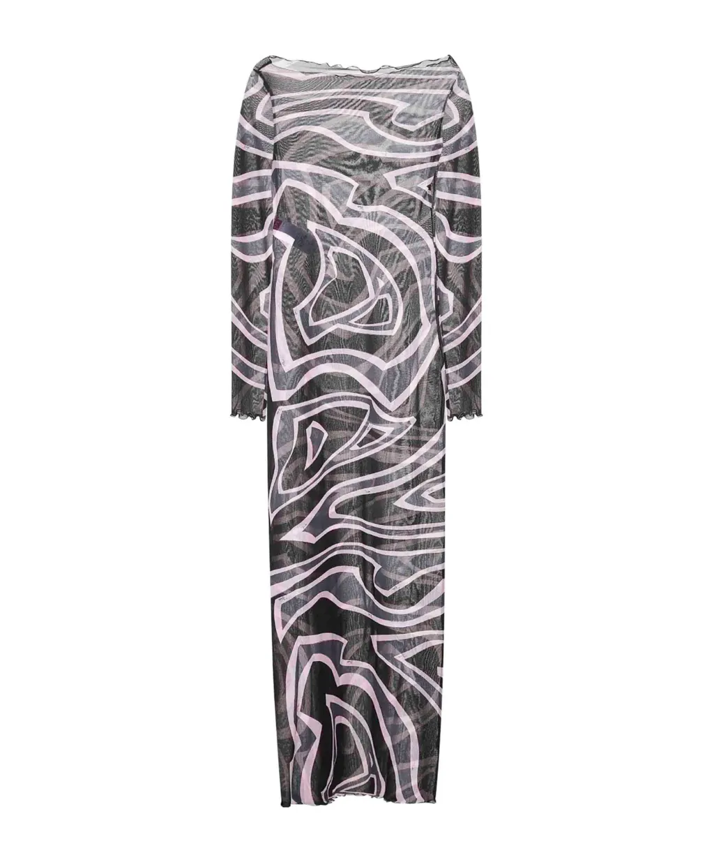Emilio Pucci Printed Tulle Dress