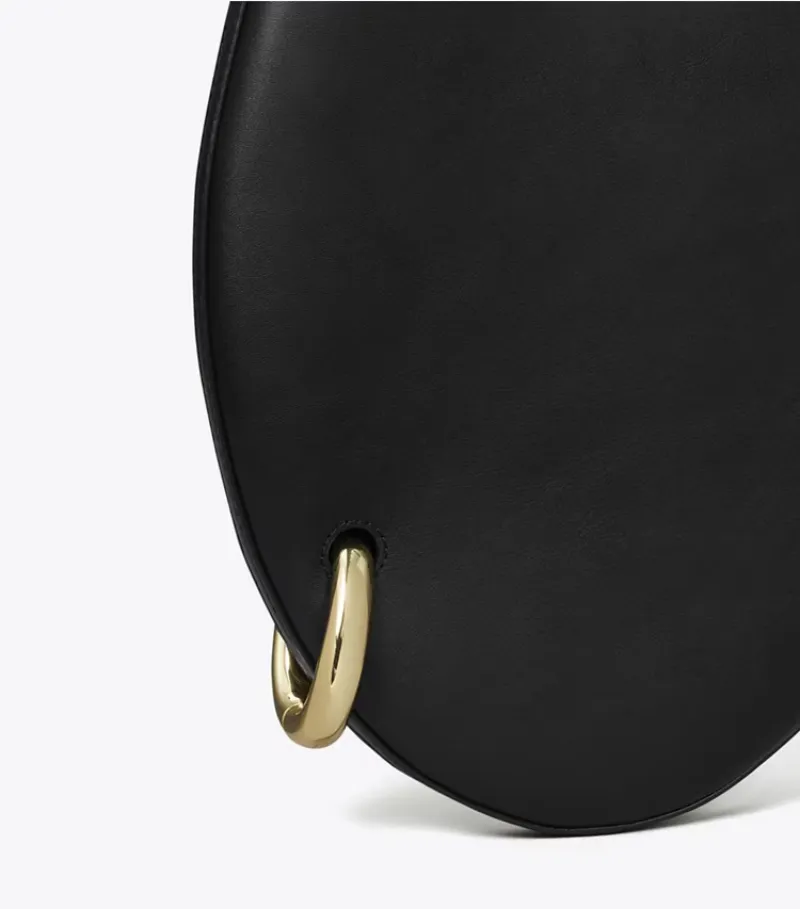 Small Pierced-Detail Leather Shoulder Bag