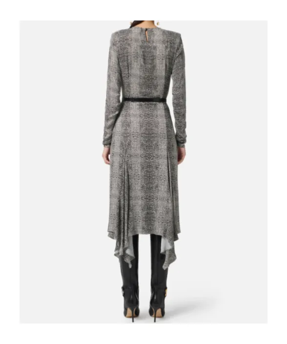 Elisabetta Franchi Printed Georgette Dress