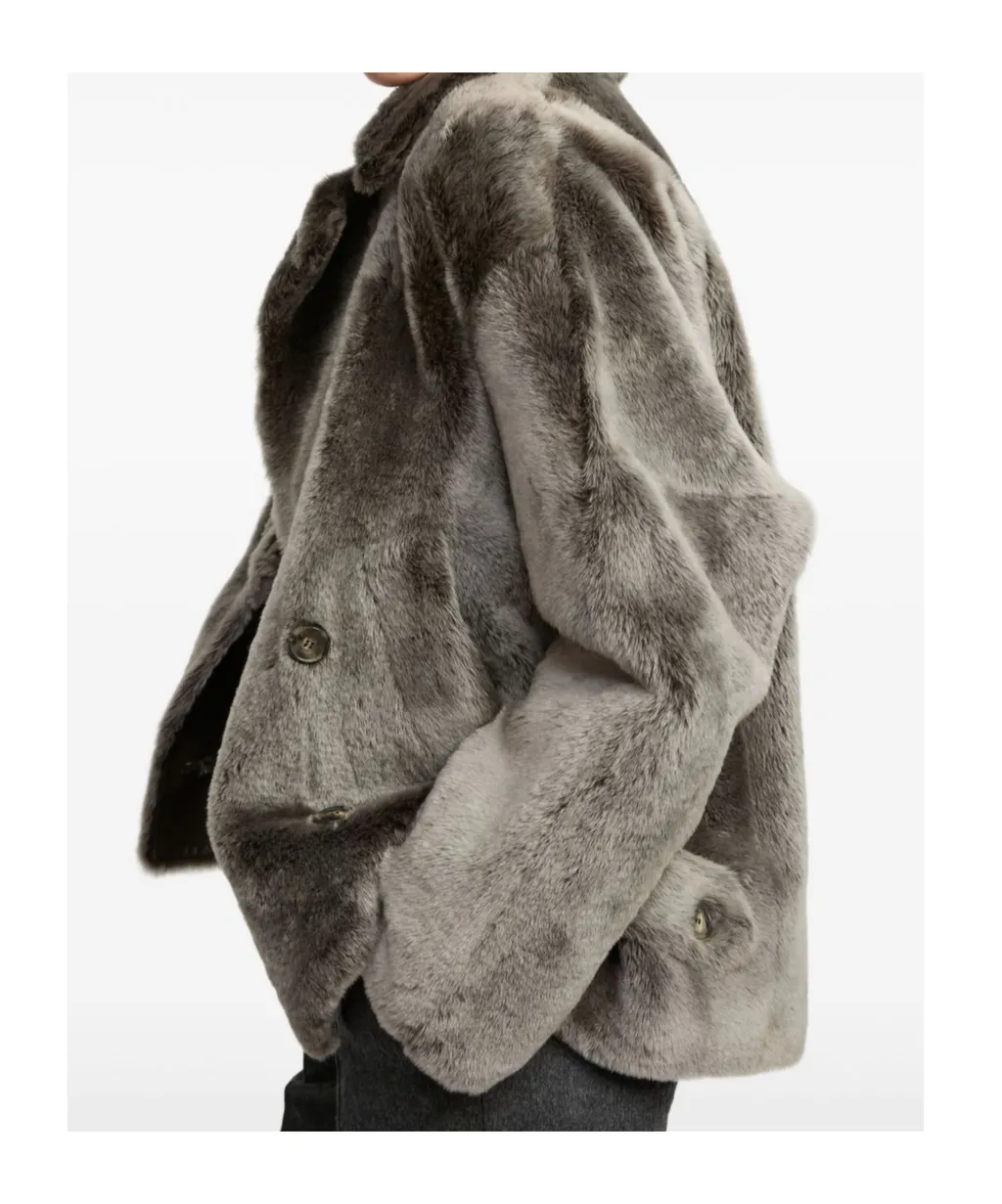 Shearling Pea Jacket