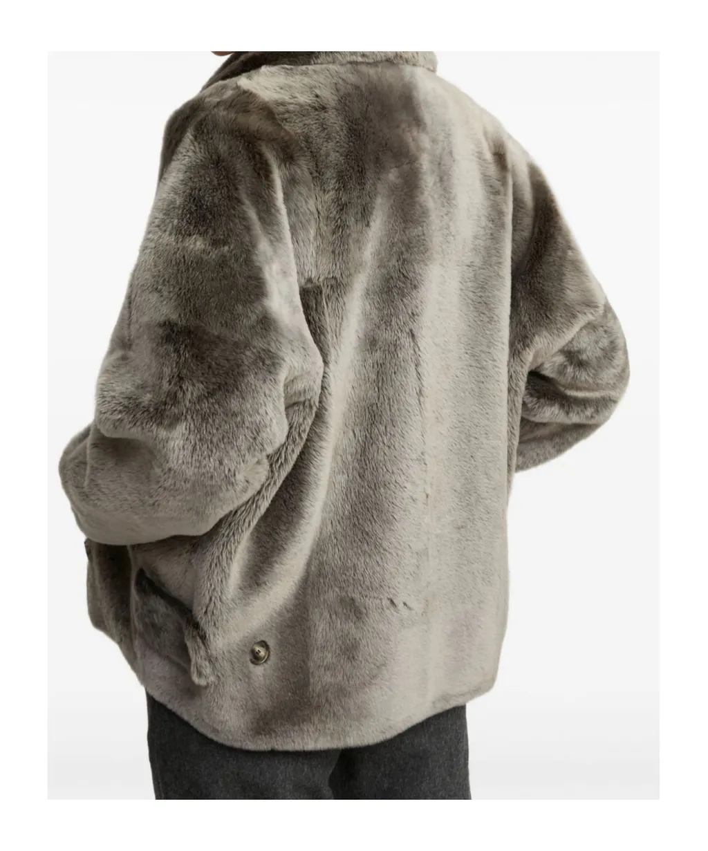 Shearling Pea Jacket