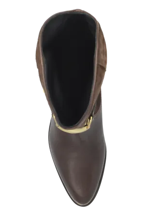 30Mm Buckle-Detail Suede Leather Boots