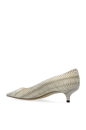 40Mm Amelia Snakeskin Pointed-Toe Pumps