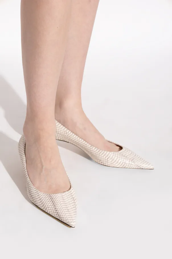 40Mm Amelia Snakeskin Pointed-Toe Pumps