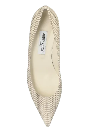 40Mm Amelia Snakeskin Pointed-Toe Pumps