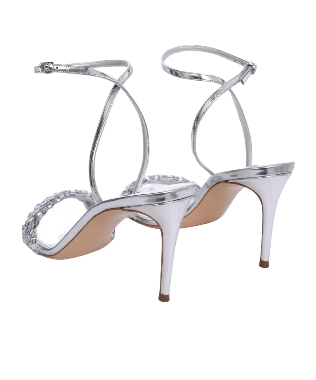 Round-Toe High-Heeled Sandals