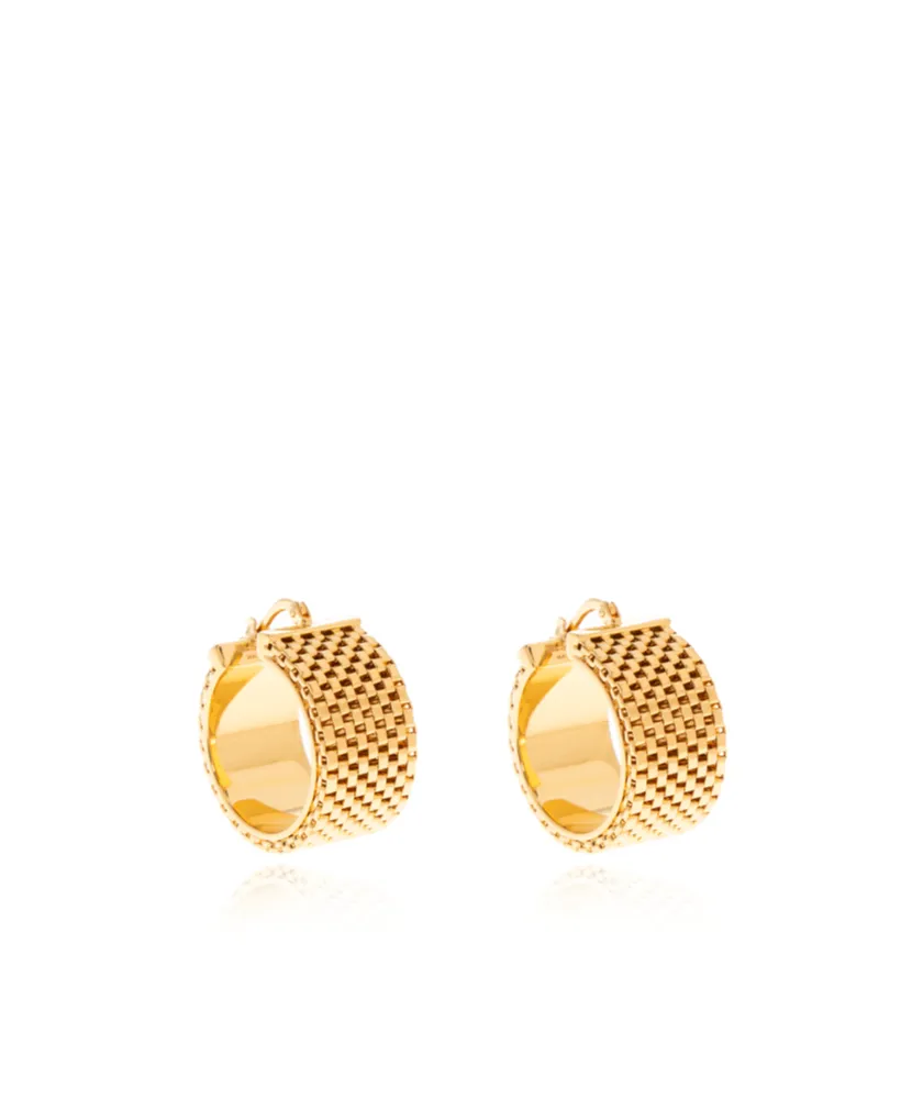 Chain-Link Hoop Earrings