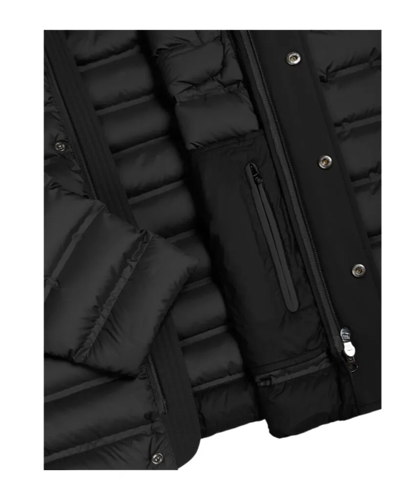 Seamless Down Jacket With Removable Hood