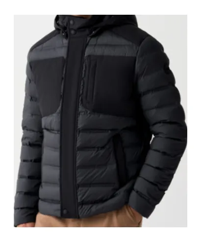 Seamless Down Jacket With Removable Hood