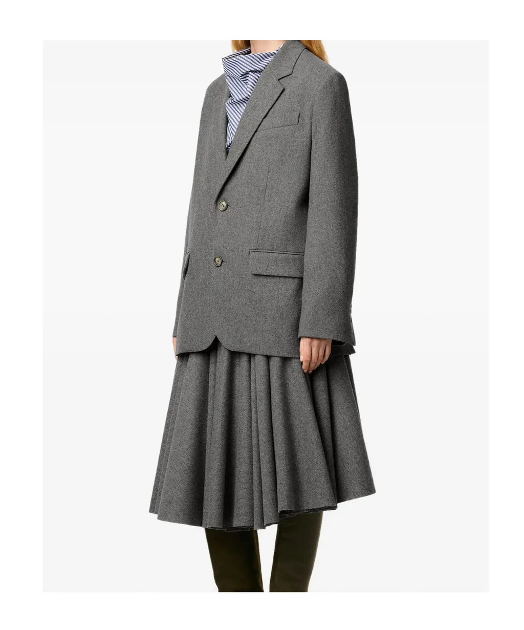 Ami Paris Single Breasted Long Sleeved Jacket