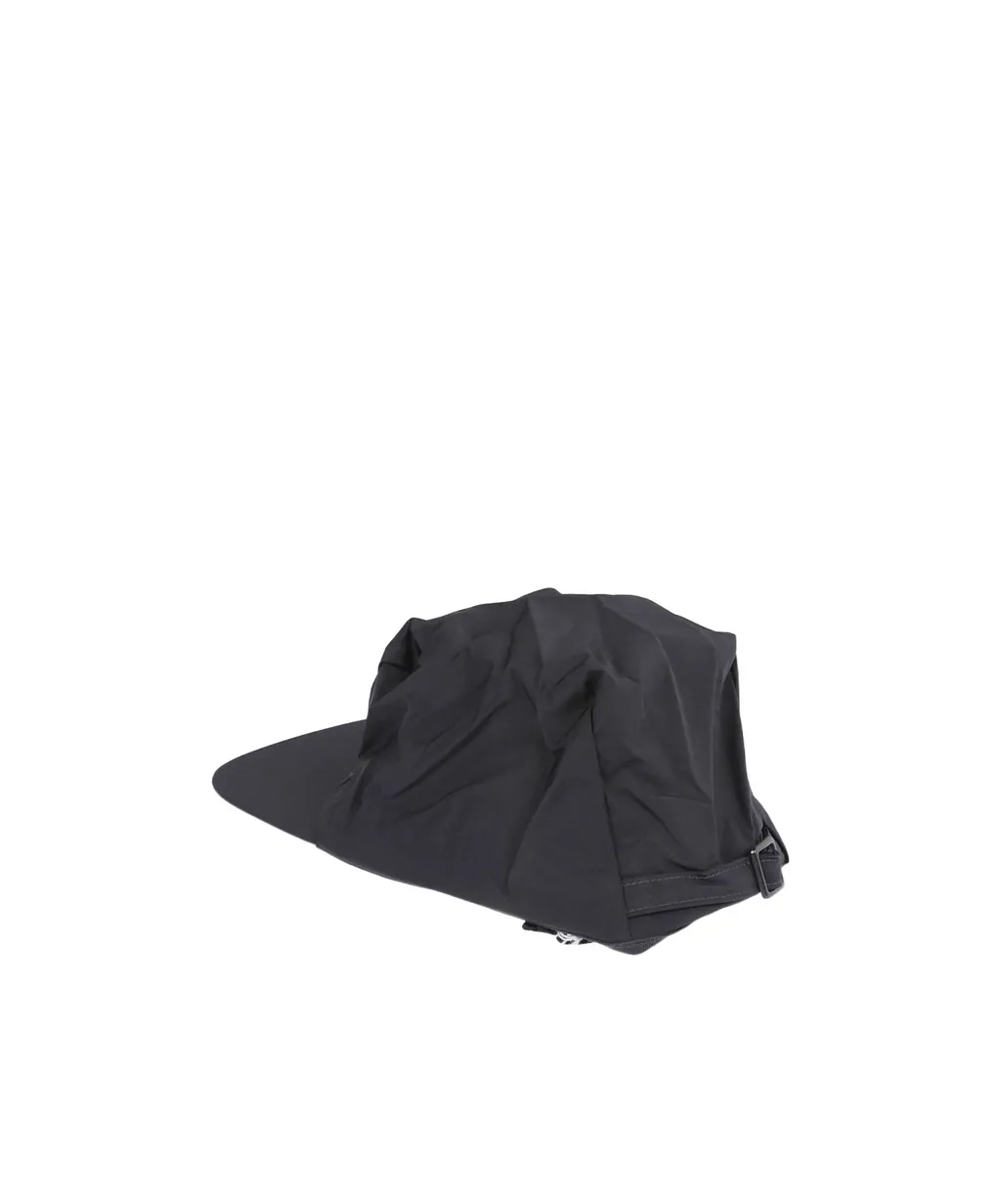 Pleated Curved-Brim Cap